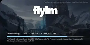 FlyLM app home screen showing the 2019-style Mobile Legends interface